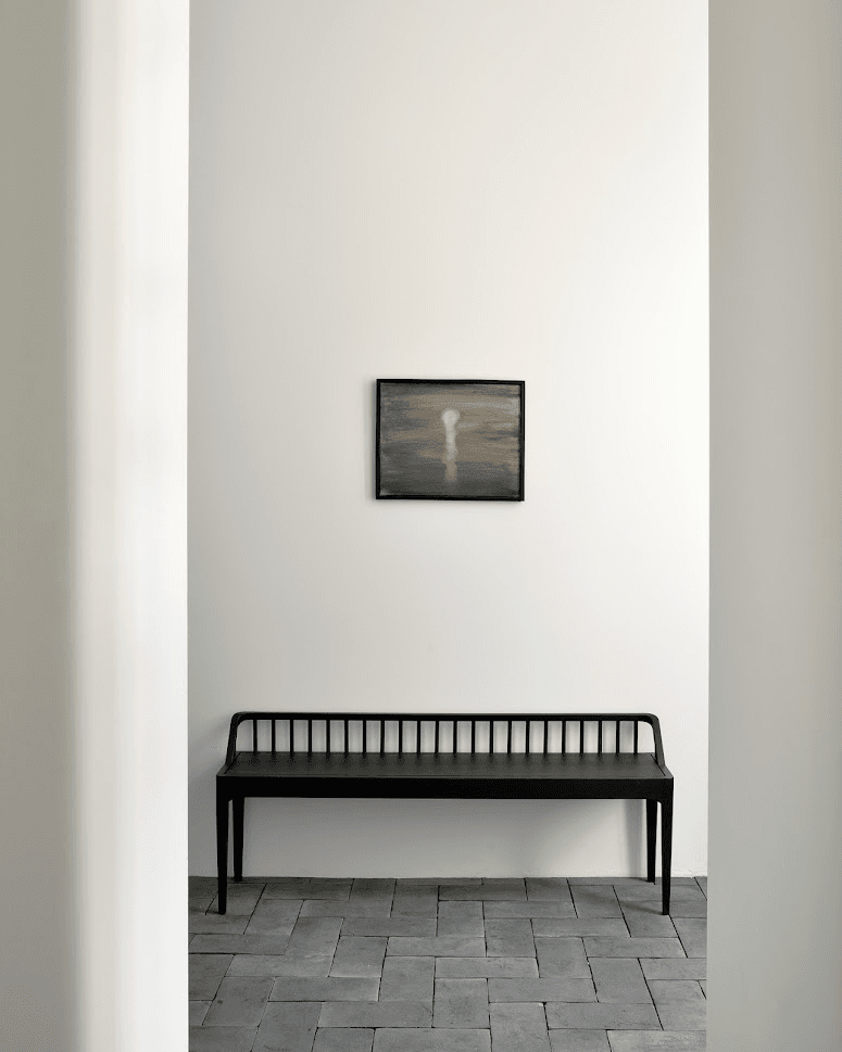 Ethnicraft oak black Spindle bench